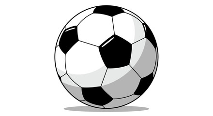 Fototapeta premium Classic soccer ball vector illustration for sports design projects