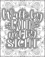 Bible Verse Coloring Page for Adults. Bible Verse Mandala Coloring Page