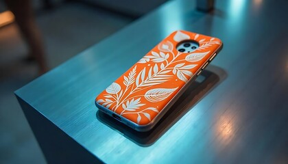 Bold Orange & White Leaf Pattern Phone Case on Gray Minimal Display

Modern Smartphone Case with Bold Leaf Design in Orange and White

Leaf-Printed Orange and White Phone Case on Stylish Gray Backgrou