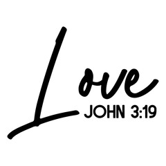 Love John 3 19