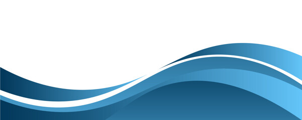 Blue curve line vector background overlap layer paper on white space for text and message design