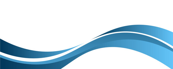 Blue curve line vector background overlap layer paper on white space for text and message design