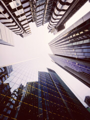 Modern Skyscrapers in London's Financial District