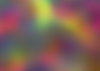 Abstract blurry gradient background with vibrant color transitions and subtle noise