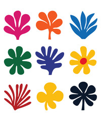 bouquet of flowers, with a minimalist and abstract style.