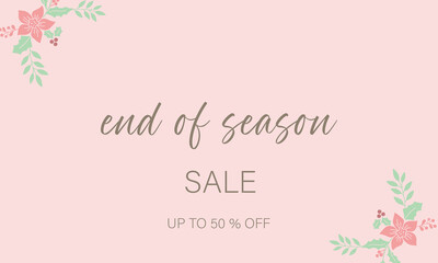 Buy 2 get 1 free floral spring, summer season sales banner vector illustration . EPS 10 . 