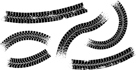 Dynamic Curved Tire Tracks