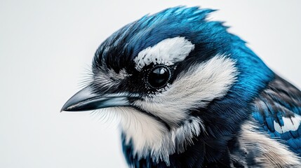 A jay fixing its gaze just sideways