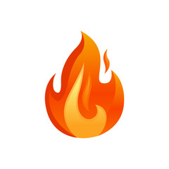 Colorfull fire icon vector illustration