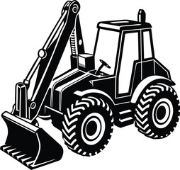 bulldozer vector illustration