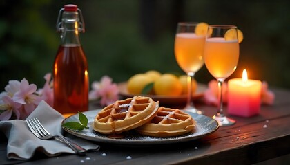 Charming Easter Brunch Table with Waffles, Mimosas, and Pastel Decor

Spring-Inspired Easter Breakfast Spread with Soft Colors and Festive Touches

Elegant Easter Table Setting Featuring Waffles, Citr
