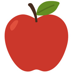 vector illustration of a apple