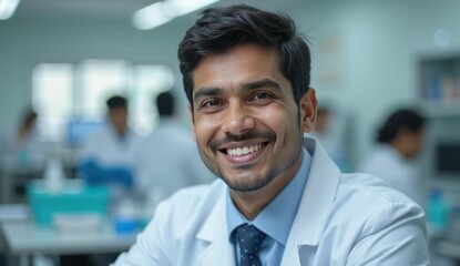 Obraz premium proud indian healthcare students pose at campus