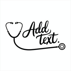 Stethoscope Medical Text Frame