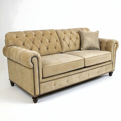 Fototapeta premium Sofa isolated on transparent background 