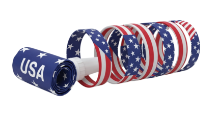 Patriotic Party Favors American Flag Noisemakers for 4th of July Celebrations