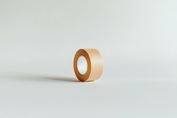 Roll of Masking Tape on White Background