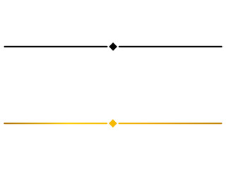 Simple page divider line in black and gold