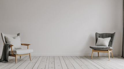 Interior Blurred In A Light Room With A Cozy Sofa Out Of Focus