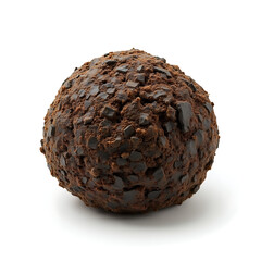 Pressed peat pellet for seed starting in brown textured surface  