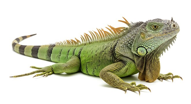 Iguana isolated on white