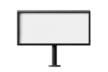 Billboard signage stand without advertisements located in a clear and open area designed for effective message display in urban environments