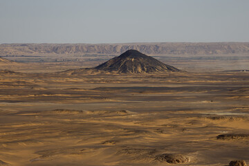 The Martian Landscape of the Black Desert in Egypt