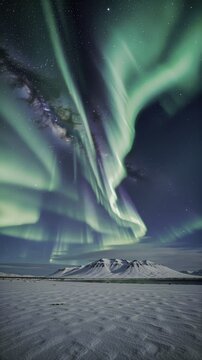 northern lights, it's snowing, blizzard, starry night, bright stars, planets visible in the sky,nebula,galaxy, focus, ultra-high quality, ultra-detailed focus, close-up, high detail, FH, photorealisti