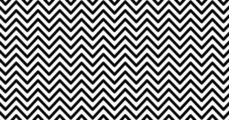Horizon Seamless pattern with black and white zig zag lines