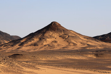 The Martian Landscape of the Black Desert in Egypt