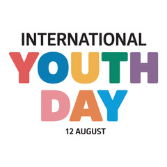 International Youth Day, Global Youth Empowerment, vector illustration