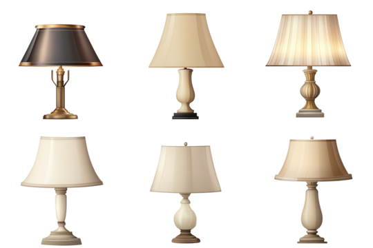 Diverse collection of unique lamp designs showcasing various styles and materials for home decor enhancement