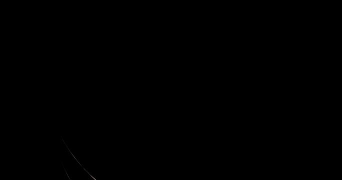 muzzle flash effect on black background