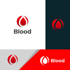 Abstract Blood Drop Logo Design Medical, Health, Donation