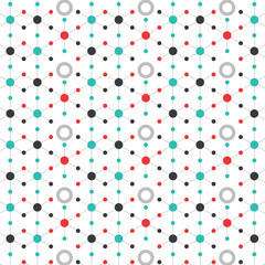 Dot pattern seamless background. Polka dot pattern template Monochrome dotted texture