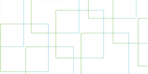 Abstract colorful geometric pattern square and random lines. Glowing Futuristic technology geometric concept., Abstract green lines pattern texture business background.