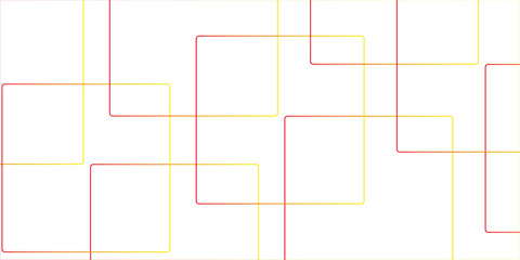 Abstract colorful geometric pattern square and random lines triangle shape with luxury concept.. Seamless modern white and orange color technology concept geometric line.