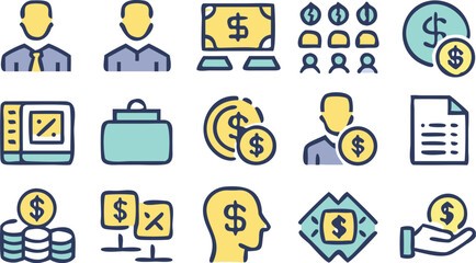 Finance Icon Pack Comprehensive Set of Financial Icons for Business and Marketing