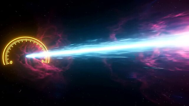 Cosmic Speedometer: Visualizing Acceleration Through Space and Time with a Warp Drive Effect