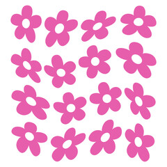 warped flowers vector