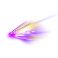 Abstract Purple Speed Light Trails Isolated on Transparent Background – Motion Blur PNG Effect