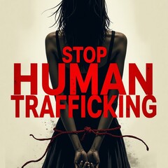 poster illustration stop human trafficking 