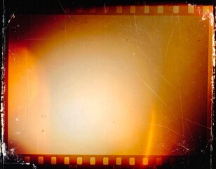 Generated imageGrungy orange and amber film light leaks on vintage overlay, with scratches and gradient