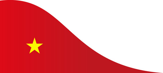 Vietnam Flag Frame Ribbon Corner Border Illustration