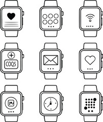 A sleek vector set of smart home appliance icons for web and mobile technology