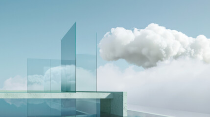 blue sky and clouds