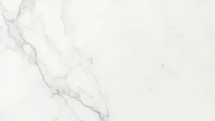 Wandcirkels Aquarel prints patronen  White Marble Texture. A close-up shot of a white marble surface, showcasing the subtle gray veining and natural variations within the stone. The image conveys a sense of luxury, elegance  © BloomPix