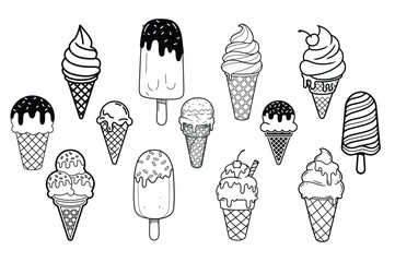 Delicious Ice Cream Vector Bundle