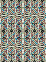 Knitted seamless pattern embroidery tribal native.Traditional Aztec,Navajo,Southwest and Mexican style.Sweater crochet vector geometric background.Design for fabric,clothing,wrapping,print,decoration.
