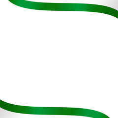 Obraz premium Pakistan Flag Frame Ribbon Corner Border Illustration